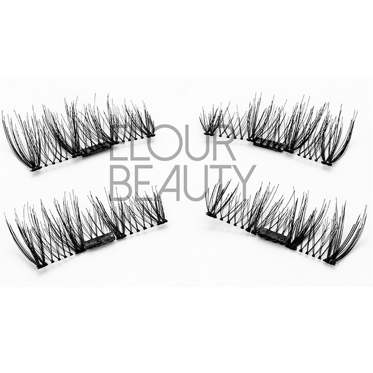 Handmade magnetic false eyelashes customize box wholesale  EA26